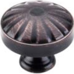 Top Knobs M1608 Dakota 1 1/4" Zinc Alloy Mushroom Shaped Hudson Cabinet Knob in Tuscan Bronze