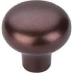 Top Knobs M1558 Aspen 1 3/8" Cast Bronze Round Shaped Cabinet Knob in Mahogany Bronze