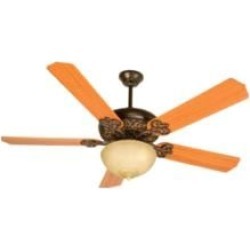 Craftmade K10619 Cecilia Unipack 5 Blades 52" Indoor Ceiling Fan with Fluorescent Light Kit in Teak