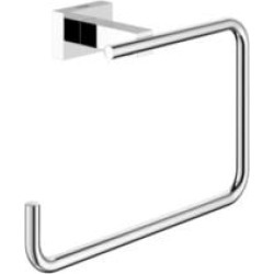 Grohe 40510001 Essentials Cube 7 3/8" Wall Mount Towel Ring in Chrome