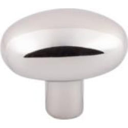 Top Knobs M2073 Aspen II 1 5/8" Cast Bronze Oval Shaped Small Potato Cabinet Knob in Polished Nickel
