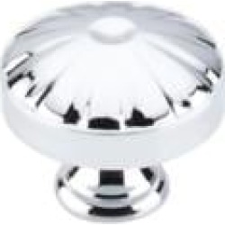 Top Knobs M1610 Dakota 1 1/4" Zinc Alloy Mushroom Shaped Hudson Cabinet Knob in Polished Chrome