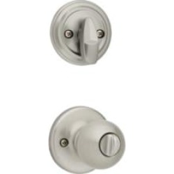 Kwikset 978P Polo 2 5/8" Single Cylinder Interior Pack Knob Entry Set for Montara Handleset