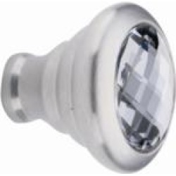California Faucets 9488-69-CIDX 1 1/8" Brass Cabinet Knob with Crystal Index Button