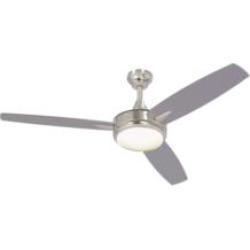 Craftmade TG52BNK3-52BN Targas 3 Blades 52" Indoor Ceiling Fan with Integrated Lighting Kit in Brushed Polished Nickel