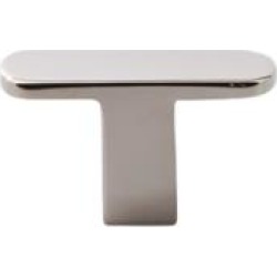 Top Knobs SS119 Stainless II 1 5/8" Steel Bar Shaped Cabinet Knob in Polished Stainless Steel