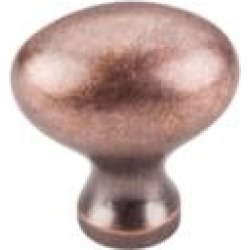 Top Knobs M205 Somerset II 1 1/4" Brass Egg Shaped Cabinet Knob in Antique Copper