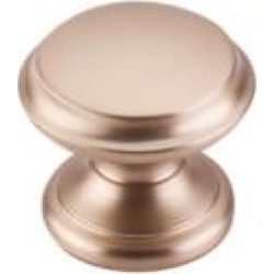 Top Knobs M1590 Dakota 1 3/8" Zinc Alloy Mushroom Shaped Flat Top Cabinet Knob in Brushed Bronze