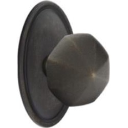 Emtek 70514 4 1/2" Pair of Dummy Door Knob with Lost Wax Cast Bronze Oval Rosette