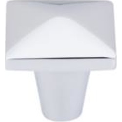 Top Knobs M2060 Aspen II 1 1/4" Cast Bronze Square Shaped Square Cabinet Knob in Polished Chrome