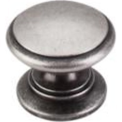 Top Knobs M354 Somerset II 1 1/4" Brass Mushroom Shaped Ray Cabinet Knob in Pewter Antique