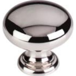 Top Knobs M1314 Asbury 1 3/4" Brass Mushroom Shaped Cabinet Knob in Polished Nickel