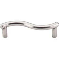 Top Knobs M1765 Nouveau 3" Center to Center Zinc Alloy Spiral Cabinet Pull in Pewter Antique