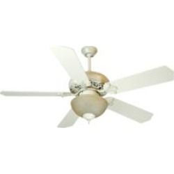 Craftmade K10325 Mia 5 Blades 52" Indoor Ceiling Fan with Fluorescent Light Kit in Antique White