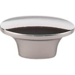 Top Knobs M1957 Dakota 1 1/2" Zinc Alloy Oval Shaped Oval Cabinet Knob in Polished Nickel