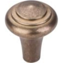 Top Knobs M1481 Aspen 1" Cast Bronze Mushroom Shaped Peak Cabinet Knob in Light Bronze