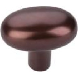 Top Knobs M1538 Aspen 1 5/8" Cast Bronze Oval Shaped Potato Cabinet Knob in Mahogany Bronze