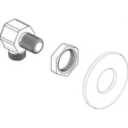 Moen 52026 Hardware Package Kit for Two-Handle Wall-Mount Bar Faucet in Chrome