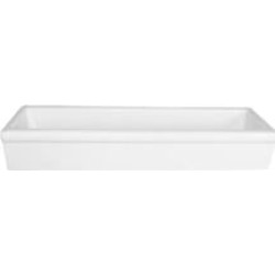 Barclay T48FC 48" Single Basin Vessel Rectangular Trough Bathroom Sink in White