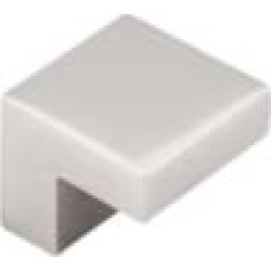 Top Knobs M1320 Asbury 1" Zinc Alloy Square Shaped Cabinet Knob in Polished Nickel