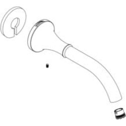 Moen 134310 Spout Kit for Icon Double Handle Wall Mount Faucet