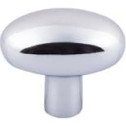 Top Knobs M2072 Aspen II 1 5/8" Cast Bronze Oval Shaped Small Potato Cabinet Knob in Polished Chrome