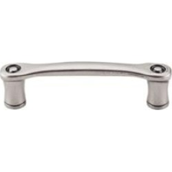 Top Knobs M971 Edwardian 3" Center to Center Zinc Alloy Link Cabinet Pull in Pewter Antique