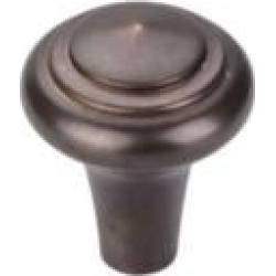 Top Knobs M1482 Aspen 1" Cast Bronze Mushroom Shaped Peak Cabinet Knob in Medium Bronze