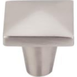 Top Knobs M2059 Aspen II 1 1/4" Cast Bronze Square Shaped Square Cabinet Knob in Brushed Satin Nickel
