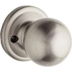 Kwikset 967CA-15SGC Signature Circa 2 5/8" Double Cylinder Interior Pack Knob Entry Set in Satin Nickel