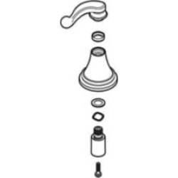 Moen 129822BN Hot Handle Kit for Bathroom Sink Faucet in Brushed Nickel