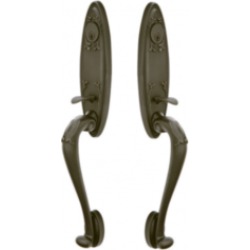 Emtek 47111 Tuscany Monolithic 18 1/2" Grip by Grip Handleset