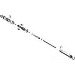 Moen 140898 12" Replacement Stem Assembly for Single Handle Hot and Cold Kitchen Faucet in Chrome