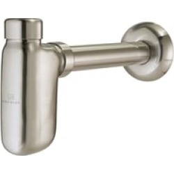 Decolav 9102-SN Decorative Bottle Trap with 13" Tailpipe Length in Satin Nickel