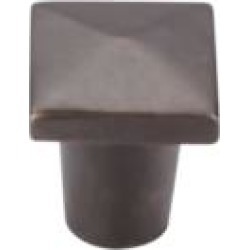 Top Knobs M1507 Aspen 3/4" Cast Bronze Square Shaped Cabinet Knob in Medium Bronze