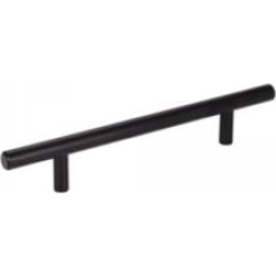 Hardware Resources 206MB Naples 5" Bar Shaped Zinc Cabinet Pull in Matte Black