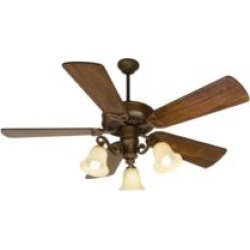 Craftmade K10674 CXL 5 Blades 54" Indoor Ceiling Fan with CFL Light Kit in Distressed Walnut