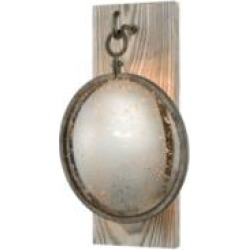 ELK Home D3873 Truth or Consequences 1 Light 9" Incandescent Wall Sconce in Brown Grey Rust/Grey Washed Wood