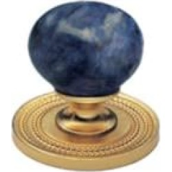 Phylrich K92 Regent/Versailles 1 3/8" Bleu Sodalite Round Shaped Cabinet Knob