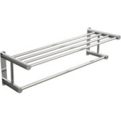 Valsan M667CR Classic 24 1/2" Wall Mount Towel Rack in Chrome