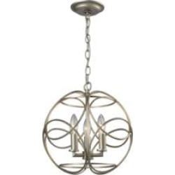 Elk Lighting 3181-3 Chandette 3 Light 14" Incandescent Wide Taper Candle Pendant