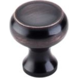 Top Knobs M1668 Normandy 1 1/8" Steel Mushroom Shaped Normandy Cabinet Knob in Tuscan Bronze