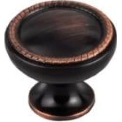 Top Knobs M1670 Edwardian 1 1/4" Brass Mushroom Shaped Emboss Cabinet Knob in Tuscan Bronze