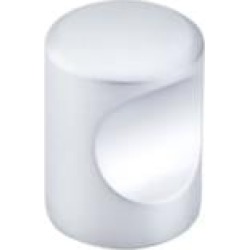 Top Knobs M1872 Sanctuary II 3/4" Zinc Alloy Cylindrical Shaped Indent Cabinet Knob in Aluminum