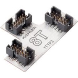 Kichler 8T1TTF3WH 8T Series 1" Flexible Three Way Tape to Tape Connector in White