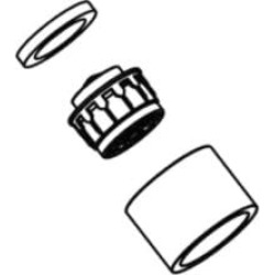 Moen 137541 2.2 GPM Aerator Kit for Level Double Handle Widespread Bathroom Sink Faucet Trim