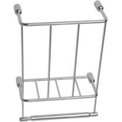 Valsan 57100 Essentials 10 1/2" Wall Mount Magazine/Spare Roll Holder