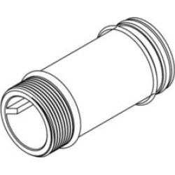 Moen 104514 Commercial 6" Sloan-Moen Supply Extension Nipple in Chrome