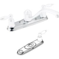 Moen 115041 Escutcheon and Gasket Kit for Castleby Double Handle Lever Style Faucet