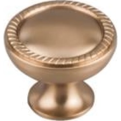 Top Knobs M1671 Edwardian 1 1/4" Brass Mushroom Shaped Emboss Cabinet Knob in Brushed Bronze